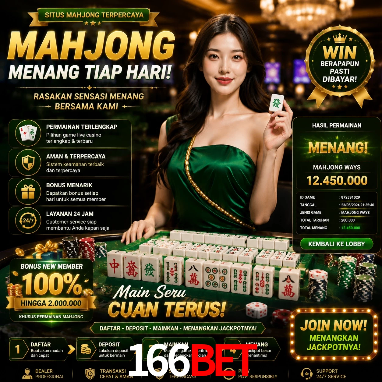 Cashback VIP 166Bet - reembolso semanal
